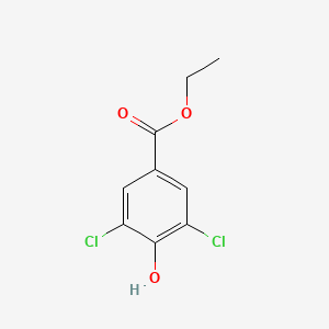 Chemical structure of Ethyl 3,5-Dichloro-4-hydroxybenzoate