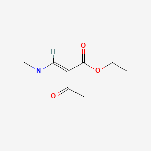 Chemical structure of Ethyl 2-Acetyl-3-(dimethylamino)acrylate
