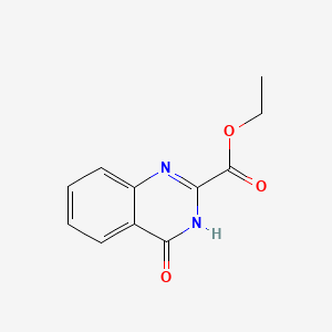 Chemical structure of Ethyl 4-Quinazolone-2-carboxylate