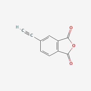 Chemical structure of 4-Ethynylphthalic Anhydride
