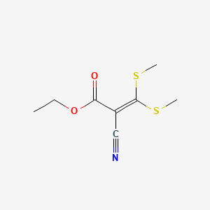 Chemical structure of Ethyl 3,3-Bis(methylthio)-2-cyanoacrylate