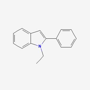 Chemical structure of 1-Ethyl-2-phenylindole