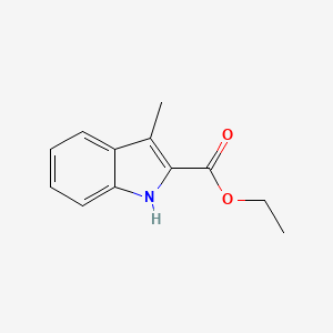 Chemical structure of Ethyl 3-Methylindole-2-carboxylate