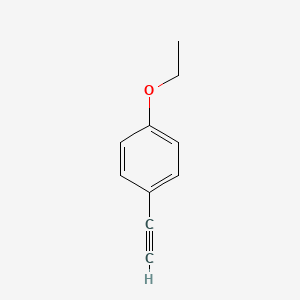 Chemical structure of 1-Ethoxy-4-ethynylbenzene