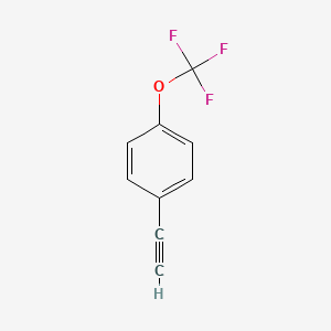 Chemical structure of 1-Ethynyl-4-(trifluoromethoxy)benzene