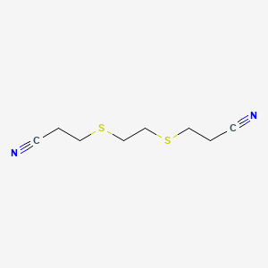 Chemical structure of 3,3'-(Ethylenedithio)dipropionitrile
