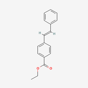 Chemical structure of (E)-ethyl 4-styrylbenzoate