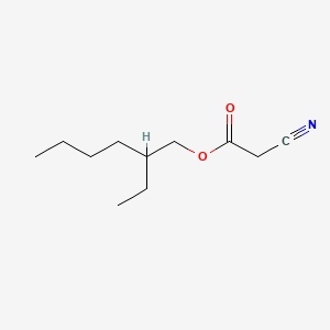 Chemical structure of 2-Ethylhexyl Cyanoacetate