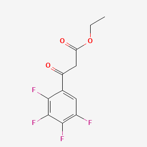 Chemical structure of Ethyl (2,3,4,5-Tetrafluorobenzoyl)acetate