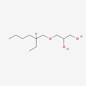 Chemical structure of 3-(2-Ethylhexyloxy)-1,2-propanediol
