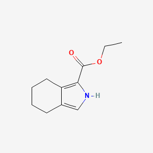 Chemical structure of Ethyl 4,5,6,7-Tetrahydroisoindole-1-carboxylate