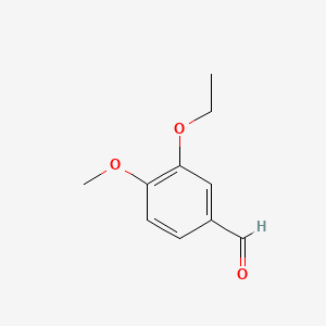 Chemical structure of 3-Ethoxy-4-methoxybenzaldehyde