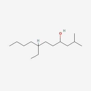 Chemical structure of 7-Ethyl-2-methyl-4-undecanol