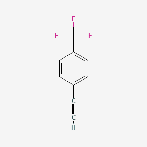 Chemical structure of 1-Ethynyl-4-(trifluoromethyl)benzene