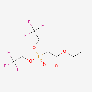 Chemical structure of Ethyl [bis(2,2,2-trifluoroethoxy)phosphinyl]acetate