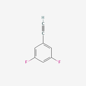Chemical structure of 1-Ethynyl-3,5-difluorobenzene