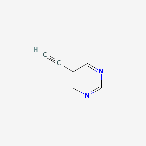 Chemical structure of 5-Ethynylpyrimidine