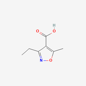 Chemical structure of 3-Ethyl-5-methylisoxazole-4-carboxylic acid