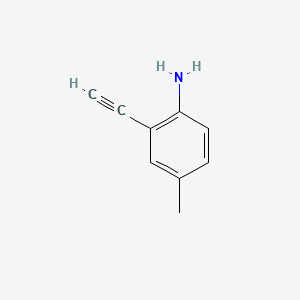 Chemical structure of 2-Ethynyl-4-methylaniline