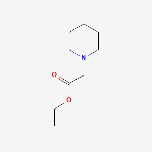 Chemical structure of Ethyl 1-piperidineacetate