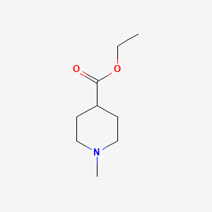Chemical structure of Ethyl 1-methylpiperidine-4-carboxylate