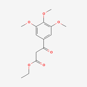 Chemical structure of Ethyl 3,4,5-trimethoxybenzoylacetate