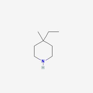 Chemical structure of 4-Ethyl-4-methylpiperidine