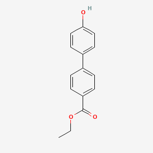 Chemical structure of Ethyl 4′-hydroxy-4-biphenylcarboxylate