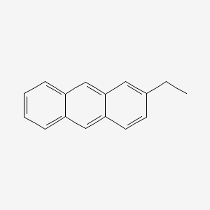 Chemical structure of 2-Ethylanthracene