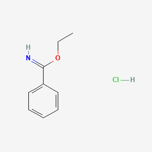 Chemical structure of Ethyl benzimidate hydrochloride