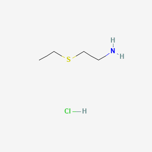 Chemical structure of 2-(Ethylthio)ethylamine hydrochloride