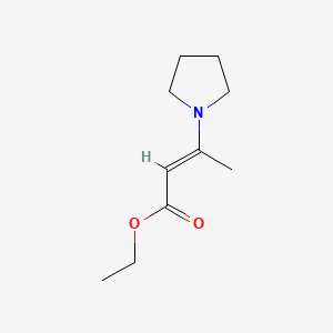 Chemical structure of Ethyl (E)-3-(1-pyrrolidinyl)crotonate