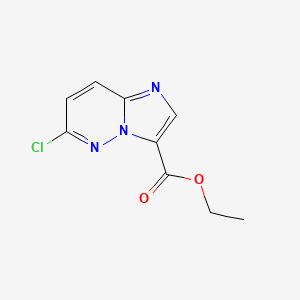 Chemical structure of ethyl 6-chloroimidazo[1,2-b]pyridazine-3-carboxylate