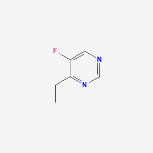 Chemical structure of 4-ethyl-5-fluoropyrimidine