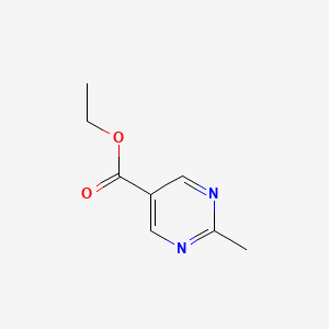 Chemical structure of ethyl 2-methylpyrimidine-5-carboxylate
