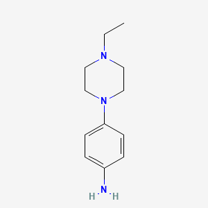 Chemical structure of 4-(4-Ethylpiperazin-1-ly)aniline