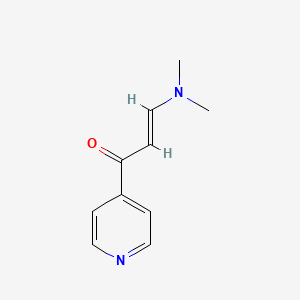Chemical structure of (E)-3-(Dimethylamino)-1-(pyridin-4-yl)prop-2-en-1-one