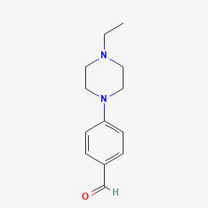 Chemical structure of 4-(4-Ethylpiperazin-1-yl)benzaldehyde