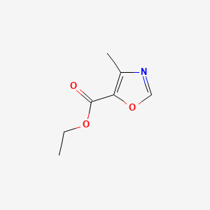 Chemical structure of Ethyl 4-methyloxazole-5-carboxylate