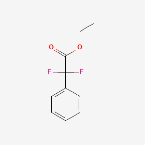 Chemical structure of Ethyl 2,2-difluoro-2-phenylacetate