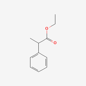 Chemical structure of Ethyl 2-phenylpropionate