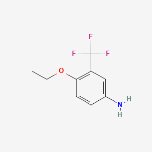 Chemical structure of 4-Ethoxy-3-(trifluoromethyl)aniline