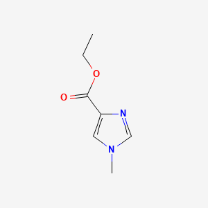 Chemical structure of Ethyl 1-methylimidazole-4-carboxylate