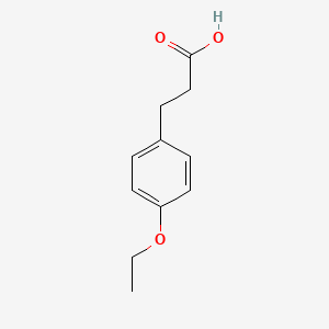 Chemical structure of 3-(4-Ethoxyphenyl)propanoic acid