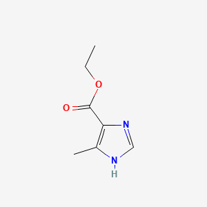 Chemical structure of Ethyl 5-methyl-1H-imidazole-4-carboxylate