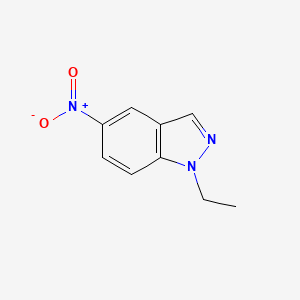 Chemical structure of 1-Ethyl-5-nitro-1H-indazole