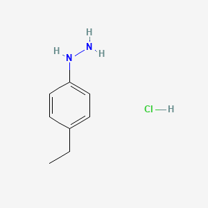 Chemical structure of 4-Ethylphenylhydrazine hydrochloride