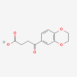 Chemical structure of 4-[3,4-(Ethylenedioxy)phenyl]-4-oxobutyric acid