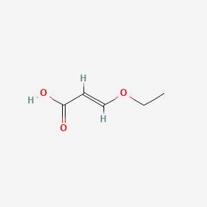 Chemical structure of 3-Ethoxyacrylic acid