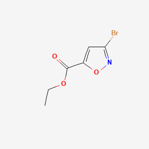 Chemical structure of Ethyl 3-bromoisoxazole-5-carboxylate